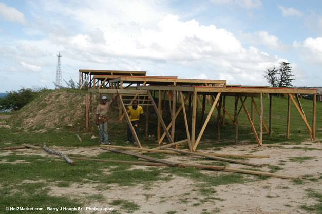 The Aqueduct Venue Under Construction - Thursday, January 18th - 10th Anniversary - Air Jamaica Jazz & Blues Festival 2007 - The Art of Music - Tuesday, January 23 - Saturday, January 27, 2007, The Aqueduct on Rose Hall, Montego Bay, Jamaica - Negril Travel Guide, Negril Jamaica WI - http://www.negriltravelguide.com - info@negriltravelguide.com...!