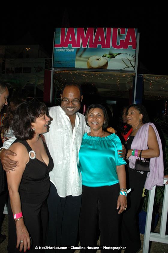 The Hon. Orette Bruce Goldwin, M.P., Prime Minister of Jamaica, Minister of Tourism, Hon. Edmund Bartlett, and Director of Tourism, Basil Smith at the Air Jamaica Jazz and Blues Festival 2008 The Art of Music - Ridday, January 25, 2008 - Air Jamaica Jazz & Blues 2008 The Art of Music venue at the Aqaueduct on Rose Hall Resort & Counrty Club, Montego Bay, St. James, Jamaica W.I. - Thursday, January 24 - Saturday, January 26, 2008 - Photographs by Net2Market.com - Claudine Housen & Barry J. Hough Sr, Photographers - Negril Travel Guide, Negril Jamaica WI - http://www.negriltravelguide.com - info@negriltravelguide.com...!