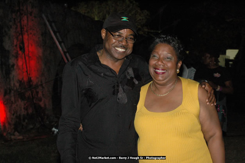 The Hon. Orette Bruce Goldwin, M.P., Prime Minister of Jamaica, Minister of Tourism, Hon. Edmund Bartlett, and Director of Tourism, Basil Smith at the Air Jamaica Jazz and Blues Festival 2008 The Art of Music - Thrusday, January 24, 2008 - Air Jamaica Jazz & Blues 2008 The Art of Music venue at the Aqaueduct on Rose Hall Resort & Counrty Club, Montego Bay, St. James, Jamaica W.I. - Thursday, January 24 - Saturday, January 26, 2008 - Photographs by Net2Market.com - Claudine Housen & Barry J. Hough Sr, Photographers - Negril Travel Guide, Negril Jamaica WI - http://www.negriltravelguide.com - info@negriltravelguide.com...!