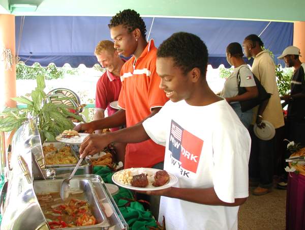 Lunch @ Negril Gardens Beach Resort - Negril Chamber of Commerce Community Guide Training Programme Photos - Negril Travel Guide, Negril Jamaica WI - http://www.negriltravelguide.com - info@negriltravelguide.com...!