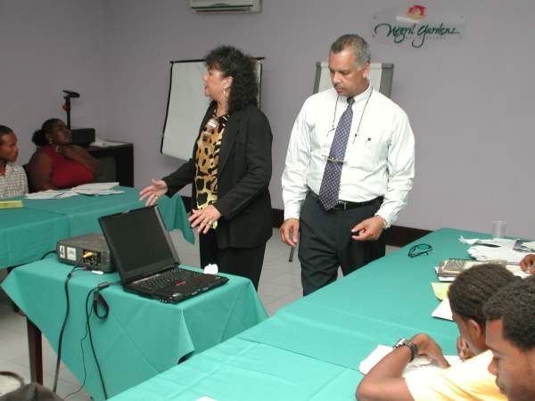 Diana McIntyre-Pike & Barry Bonitto - PowerPoint Presentation  - Negril Chamber of Commerce Community Guide Training Programme Photos - Negril Travel Guide, Negril Jamaica WI - http://www.negriltravelguide.com - info@negriltravelguide.com...!