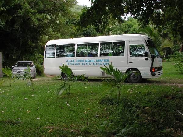 Class Arrives at Waterworks Reserve - Negril Chamber of Commerce Community Guide Training Programme Photos - Negril Travel Guide, Negril Jamaica WI - http://www.negriltravelguide.com - info@negriltravelguide.com...!