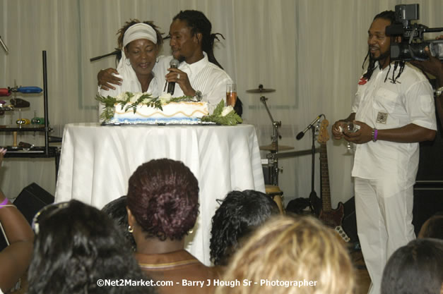 Jah Cure and Mother Pansetta Campbell - Reflections - Cure Fest 2007 - All White Birth-Night Party - Hosted by Jah Cure - Starfish Trelawny Hotel - Trelawny, Jamaica - Friday, October 12, 2007 - Cure Fest 2007 October 12th-14th, 2007 Presented by Danger Promotions, Iyah Cure Promotions, and Brass Gate Promotions - Alison Young, Publicist - Photographs by Net2Market.com - Barry J. Hough Sr, Photographer - Negril Travel Guide, Negril Jamaica WI - http://www.negriltravelguide.com - info@negriltravelguide.com...!