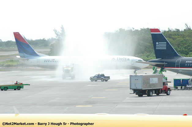 Delta Air Lines Inaugural Flight From New York's JFK Airport to Sangster International Airport, Montego Bay, Jamaica - June 9, 2007 - Sangster International Airport - Montego Bay, St James, Jamaica W.I. - MBJ Limited - Transforming Sangster International Airport into a world class facility - Photographs by Net2Market.com - Negril Travel Guide, Negril Jamaica WI - http://www.negriltravelguide.com - info@negriltravelguide.com...!