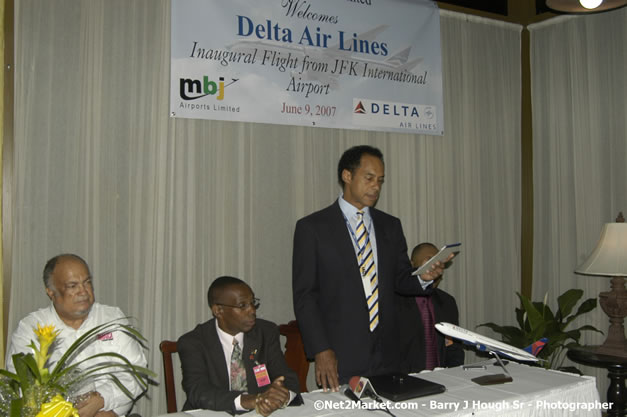 Delta Air Lines Inaugural Flight From New York's JFK Airport to Sangster International Airport, Montego Bay, Jamaica - June 9, 2007 - Sangster International Airport - Montego Bay, St James, Jamaica W.I. - MBJ Limited - Transforming Sangster International Airport into a world class facility - Photographs by Net2Market.com - Negril Travel Guide, Negril Jamaica WI - http://www.negriltravelguide.com - info@negriltravelguide.com...!