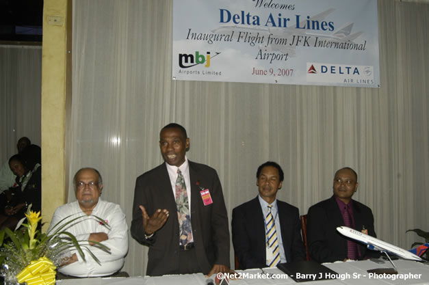 Delta Air Lines Inaugural Flight From New York's JFK Airport to Sangster International Airport, Montego Bay, Jamaica - June 9, 2007 - Sangster International Airport - Montego Bay, St James, Jamaica W.I. - MBJ Limited - Transforming Sangster International Airport into a world class facility - Photographs by Net2Market.com - Negril Travel Guide, Negril Jamaica WI - http://www.negriltravelguide.com - info@negriltravelguide.com...!