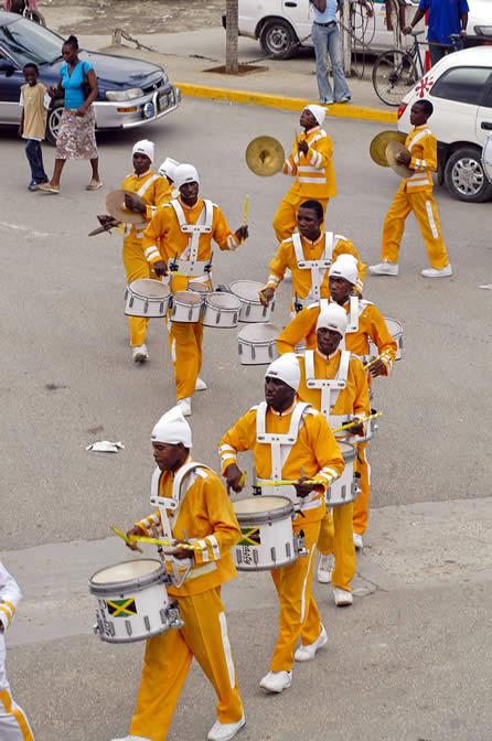 Grand Gala Parade @ Lucea - Portmore Pace Setters Marching Band - Hanover Homecoming Celebrations Photographs - Negril Travel Guide, Negril Jamaica WI - http://www.negriltravelguide.com - info@negriltravelguide.com...!