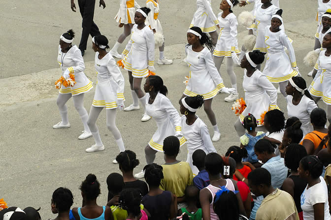 Grand Gala Parade @ Lucea - Portmore Pace Setters Marching Band - Hanover Homecoming Celebrations Photographs - Negril Travel Guide, Negril Jamaica WI - http://www.negriltravelguide.com - info@negriltravelguide.com...!