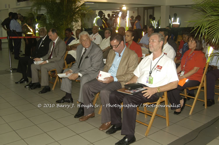 Jamaica Air Shuttle Launch @ MBJ Airports Limited, Wednesday, January 20, 2010, Sangster International Airport, Montego Bay, St. James, Jamaica W.I. - Photographs by Net2Market.com - Barry J. Hough Sr, Photographer/Photojournalist - The Negril Travel Guide - Negril's and Jamaica's Number One Concert Photography Web Site with over 40,000 Jamaican Concert photographs Published -  Negril Travel Guide, Negril Jamaica WI - http://www.negriltravelguide.com - info@negriltravelguide.com...!