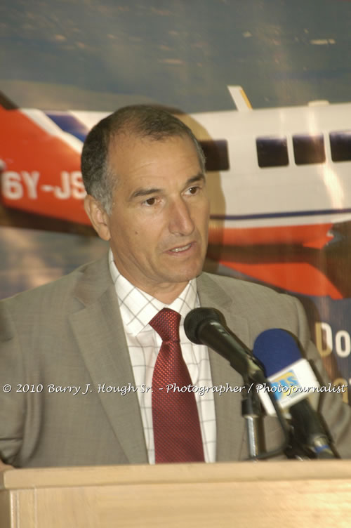 Jamaica Air Shuttle Launch @ MBJ Airports Limited, Wednesday, January 20, 2010, Sangster International Airport, Montego Bay, St. James, Jamaica W.I. - Photographs by Net2Market.com - Barry J. Hough Sr, Photographer/Photojournalist - The Negril Travel Guide - Negril's and Jamaica's Number One Concert Photography Web Site with over 40,000 Jamaican Concert photographs Published -  Negril Travel Guide, Negril Jamaica WI - http://www.negriltravelguide.com - info@negriltravelguide.com...!