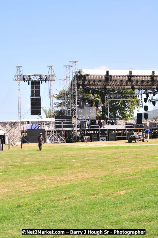 Preparations Continue [One Day To Go] at the Venue & Office - Jamaica Jazz and Blues Festival 2009 - Presented by Air Jamaica - Thursday, January 15, 2009 - Venue at the Aqueduct on Rose Hall Resort &amp; Country Club, Montego Bay, Jamaica - Thursday, January 22 - Saturday, January 24, 2009 - Photographs by Net2Market.com - Barry J. Hough Sr, Photographer/Photojournalist - Negril Travel Guide, Negril Jamaica WI - http://www.negriltravelguide.com - info@negriltravelguide.com...!