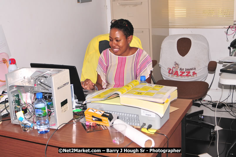 Preparations Continue [One Day To Go] at the Venue & Office - Jamaica Jazz and Blues Festival 2009 - Presented by Air Jamaica - Thursday, January 15, 2009 - Venue at the Aqueduct on Rose Hall Resort &amp; Country Club, Montego Bay, Jamaica - Thursday, January 22 - Saturday, January 24, 2009 - Photographs by Net2Market.com - Barry J. Hough Sr, Photographer/Photojournalist - Negril Travel Guide, Negril Jamaica WI - http://www.negriltravelguide.com - info@negriltravelguide.com...!