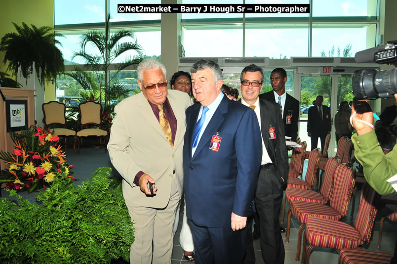 The Unveiling Of The Commemorative Plaque By The Honourable Prime Minister, Orette Bruce Golding, MP, And Their Majesties, King Juan Carlos I And Queen Sofia Of Spain - On Wednesday, February 18, 2009, Marking The Completion Of The Expansion Of Sangster International Airport, Venue at Sangster International Airport, Montego Bay, St James, Jamaica - Wednesday, February 18, 2009 - Photographs by Net2Market.com - Barry J. Hough Sr, Photographer/Photojournalist - Negril Travel Guide, Negril Jamaica WI - http://www.negriltravelguide.com - info@negriltravelguide.com...!