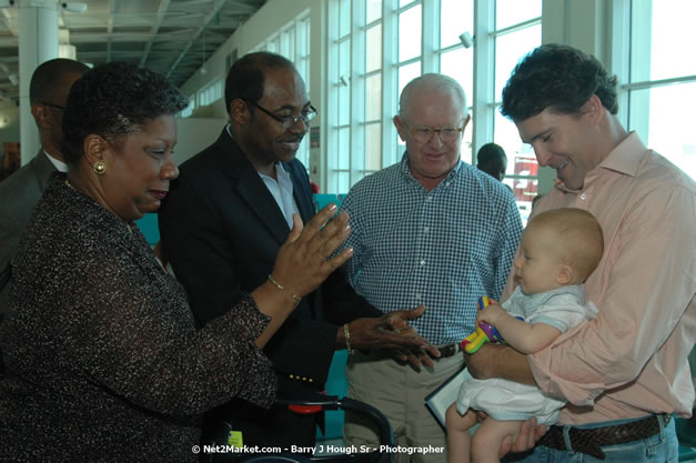 Minister of Tourism, Hon. Edmund Bartlett - Director of Tourism, Basil Smith, and Mayor of Montego Bay, Councillor Charles Sinclair Launch of Winter Tourism Season at Sangster International Airport, Saturday, December 15, 2007 - Sangster International Airport - MBJ Airports Limited, Montego Bay, Jamaica W.I. - Photographs by Net2Market.com - Barry J. Hough Sr, Photographer - Negril Travel Guide, Negril Jamaica WI - http://www.negriltravelguide.com - info@negriltravelguide.com...!