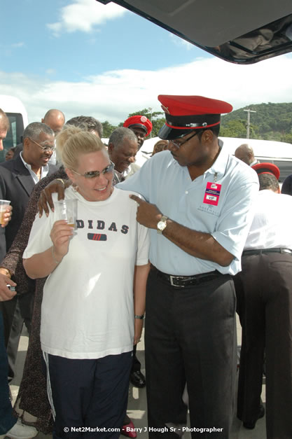 Minister of Tourism, Hon. Edmund Bartlett - Director of Tourism, Basil Smith, and Mayor of Montego Bay, Councillor Charles Sinclair Launch of Winter Tourism Season at Sangster International Airport, Saturday, December 15, 2007 - Sangster International Airport - MBJ Airports Limited, Montego Bay, Jamaica W.I. - Photographs by Net2Market.com - Barry J. Hough Sr, Photographer - Negril Travel Guide, Negril Jamaica WI - http://www.negriltravelguide.com - info@negriltravelguide.com...!