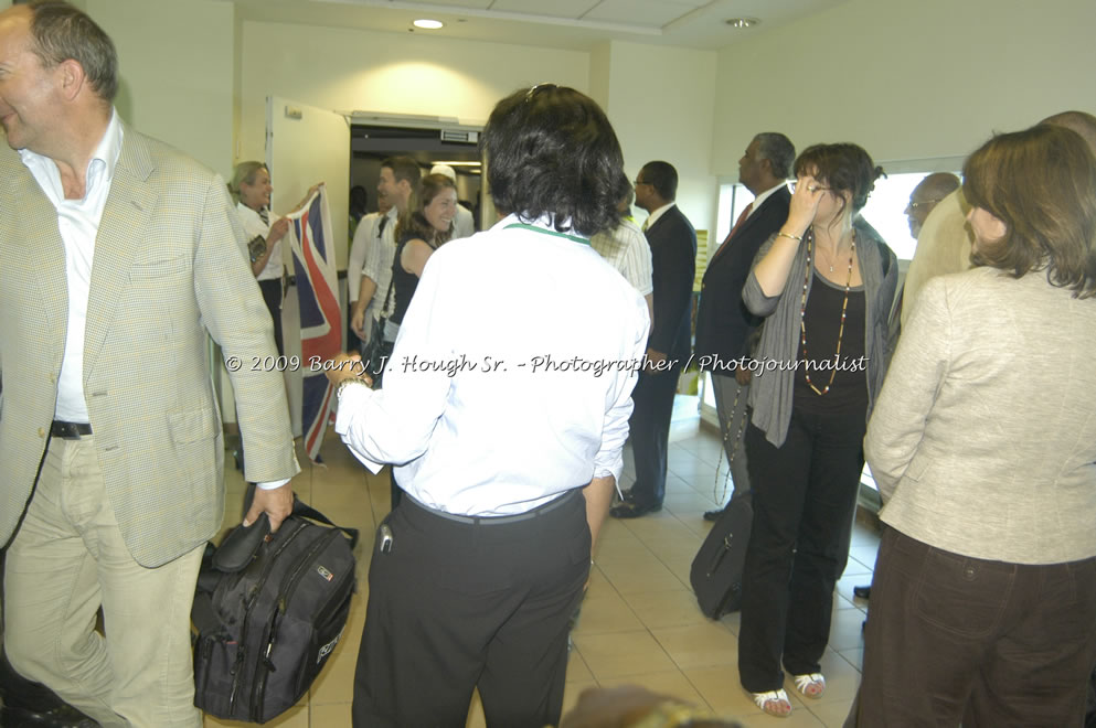  British Airways Inaugurates New Scheduled Service from London Gatwick Airport to Sangster International Airport, Montego Bay, Jamaica, Thursday, October 29, 2009 - Photographs by Barry J. Hough Sr. Photojournalist/Photograper - Photographs taken with a Nikon D70, D100, or D300 - Negril Travel Guide, Negril Jamaica WI - http://www.negriltravelguide.com - info@negriltravelguide.com...!