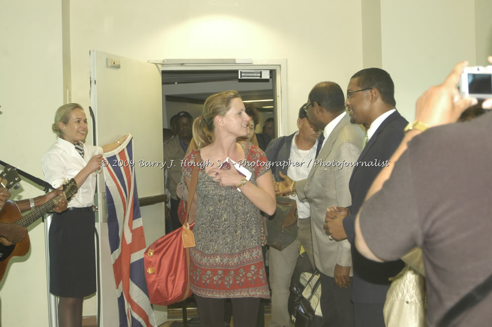  British Airways Inaugurates New Scheduled Service from London Gatwick Airport to Sangster International Airport, Montego Bay, Jamaica, Thursday, October 29, 2009 - Photographs by Barry J. Hough Sr. Photojournalist/Photograper - Photographs taken with a Nikon D70, D100, or D300 - Negril Travel Guide, Negril Jamaica WI - http://www.negriltravelguide.com - info@negriltravelguide.com...!