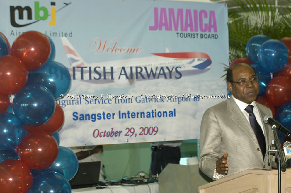  British Airways Inaugurates New Scheduled Service from London Gatwick Airport to Sangster International Airport, Montego Bay, Jamaica, Thursday, October 29, 2009 - Photographs by Barry J. Hough Sr. Photojournalist/Photograper - Photographs taken with a Nikon D70, D100, or D300 - Negril Travel Guide, Negril Jamaica WI - http://www.negriltravelguide.com - info@negriltravelguide.com...!