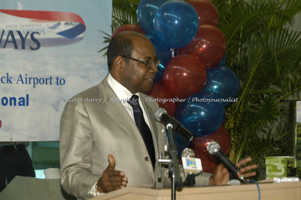  British Airways Inaugurates New Scheduled Service from London Gatwick Airport to Sangster International Airport, Montego Bay, Jamaica, Thursday, October 29, 2009 - Photographs by Barry J. Hough Sr. Photojournalist/Photograper - Photographs taken with a Nikon D70, D100, or D300 - Negril Travel Guide, Negril Jamaica WI - http://www.negriltravelguide.com - info@negriltravelguide.com...!