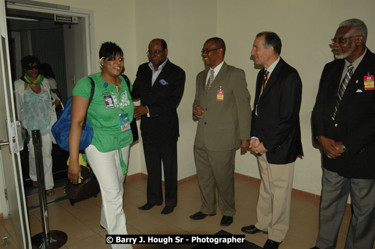 JetBue Airways' Inaugural Air Service between Sangster International Airport, Montego Bay and John F. Kennedy Airport, New York at MBJ Airports Sangster International Airport, Montego Bay, St. James, Jamaica - Thursday, May 21, 2009 - Photographs by Net2Market.com - Barry J. Hough Sr, Photographer/Photojournalist - Negril Travel Guide, Negril Jamaica WI - http://www.negriltravelguide.com - info@negriltravelguide.com...!