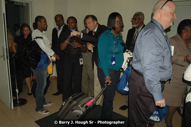 JetBue Airways' Inaugural Air Service between Sangster International Airport, Montego Bay and John F. Kennedy Airport, New York at MBJ Airports Sangster International Airport, Montego Bay, St. James, Jamaica - Thursday, May 21, 2009 - Photographs by Net2Market.com - Barry J. Hough Sr, Photographer/Photojournalist - Negril Travel Guide, Negril Jamaica WI - http://www.negriltravelguide.com - info@negriltravelguide.com...!