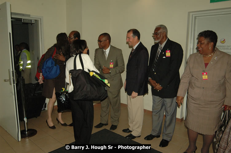 JetBue Airways' Inaugural Air Service between Sangster International Airport, Montego Bay and John F. Kennedy Airport, New York at MBJ Airports Sangster International Airport, Montego Bay, St. James, Jamaica - Thursday, May 21, 2009 - Photographs by Net2Market.com - Barry J. Hough Sr, Photographer/Photojournalist - Negril Travel Guide, Negril Jamaica WI - http://www.negriltravelguide.com - info@negriltravelguide.com...!