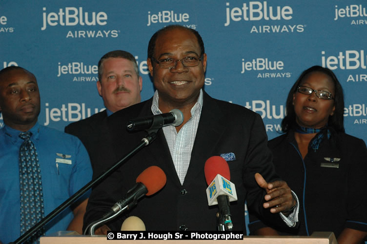 JetBue Airways' Inaugural Air Service between Sangster International Airport, Montego Bay and John F. Kennedy Airport, New York at MBJ Airports Sangster International Airport, Montego Bay, St. James, Jamaica - Thursday, May 21, 2009 - Photographs by Net2Market.com - Barry J. Hough Sr, Photographer/Photojournalist - Negril Travel Guide, Negril Jamaica WI - http://www.negriltravelguide.com - info@negriltravelguide.com...!