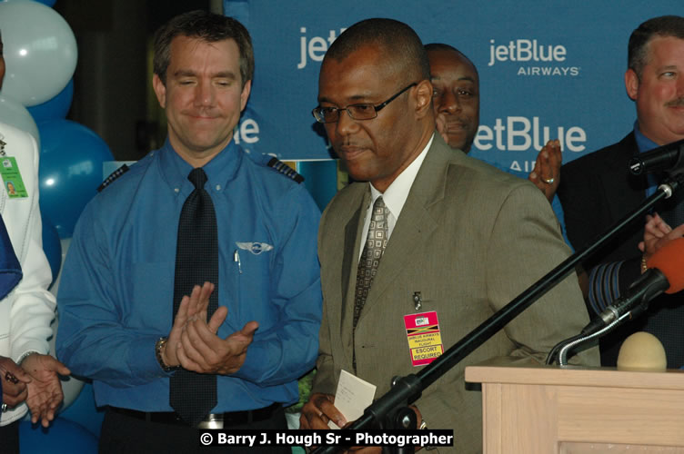 JetBue Airways' Inaugural Air Service between Sangster International Airport, Montego Bay and John F. Kennedy Airport, New York at MBJ Airports Sangster International Airport, Montego Bay, St. James, Jamaica - Thursday, May 21, 2009 - Photographs by Net2Market.com - Barry J. Hough Sr, Photographer/Photojournalist - Negril Travel Guide, Negril Jamaica WI - http://www.negriltravelguide.com - info@negriltravelguide.com...!