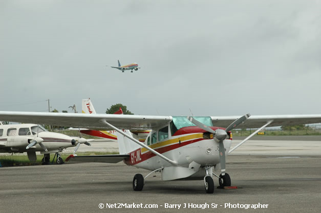 Air Jamaica Airline - Landing & Take Off - MBJ Airports Limited - Sangster International Airport - Domestic Terminal - Montego Bay, St James, Jamaica W.I. - MBJ Limited - Transforming Sangster International Airport into a world class facility - Photographs by Net2Market.com - Negril Travel Guide, Negril Jamaica WI - http://www.negriltravelguide.com - info@negriltravelguide.com...!