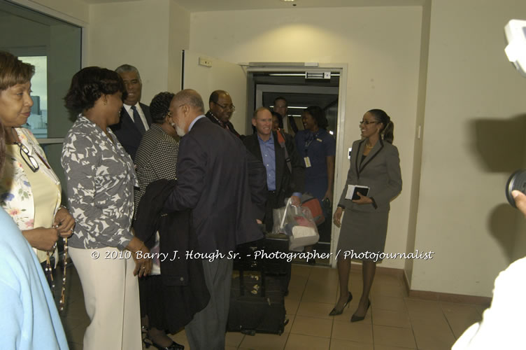 US Airways Inaugurtes New Service from Phoenix Sky Harbor International Airport to Sangster International Airport, Friday, December 18, 2009, Sangster International Airport, Montego Bay, St. James, Jamaica W.I. - Photographs by Net2Market.com - Barry J. Hough Sr, Photographer/Photojournalist - The Negril Travel Guide - Negril's and Jamaica's Number One Concert Photography Web Site with over 40,000 Jamaican Concert photographs Published -  Negril Travel Guide, Negril Jamaica WI - http://www.negriltravelguide.com - info@negriltravelguide.com...!