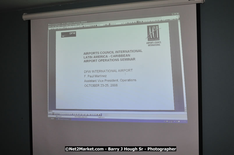MBJ Airports Limited Welcomes Participants for 2008 ACI [Airports Council International] Airport Operations Seminar @ The Iberostar Hotel - Wednesday - Saturday, October 23 - 25, 2008 - MBJ Airports Limited, Montego Bay, St James, Jamaica - Photographs by Net2Market.com - Barry J. Hough Sr. Photojournalist/Photograper - Photographs taken with a Nikon D300 - Negril Travel Guide, Negril Jamaica WI - http://www.negriltravelguide.com - info@negriltravelguide.com...!