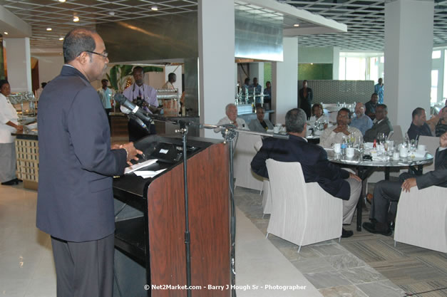 Minister of Toursim Luncheon - Minister of Tourism, Hon. Edmund Bartlett - Director of Tourism, Basil Smith - Saturday, December 15, 2007 - Rose Hall Resort and Country Club, Rose Hall, Montego Bay, Jamaica W.I. - Photographs by Net2Market.com - Barry J. Hough Sr, Photographer - Negril Travel Guide, Negril Jamaica WI - http://www.negriltravelguide.com - info@negriltravelguide.com...!