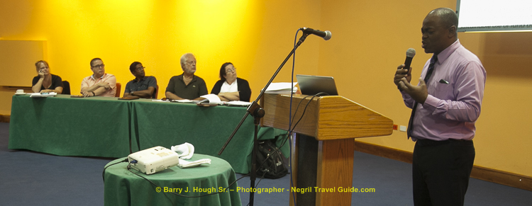 NEPA's presentation and discussion of selected aspects of the Confirmed Development Order at the Negril Chamber of Commerce meeting on Tuesday, January 12, 2016