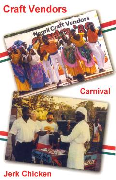 Craft Vendors - Carnival - Jerk Chicken - Negril Chamber of Commerce 2003 - 20 Years of Service to the Negril Area - NegrilTravelGuide.com...!