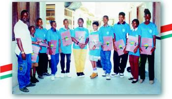 Ten Children - Negril Chamber of Commerce 2003 - 20 Years of Service to the Negril Area - NegrilTravelGuide.com...!