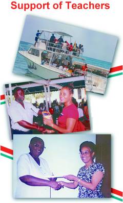 Support of Teachers - Negril Chamber of Commerce 2003 - 20 Years of Service to the Negril Area - NegrilTravelGuide.com...!