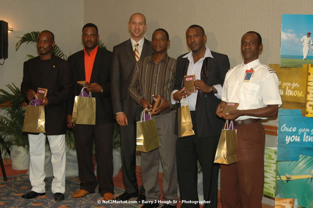 Red Cap Porters Awards - Minister of Tourism, Hon. Edmund Bartlett - Director of Tourism, Basil Smith - Friday, December 14, 2007 - Holiday Inn Sunspree, Montego Bay, Jamaica W.I. - Photographs by Net2Market.com - Barry J. Hough Sr, Photographer - Negril Travel Guide, Negril Jamaica WI - http://www.negriltravelguide.com - info@negriltravelguide.com...!