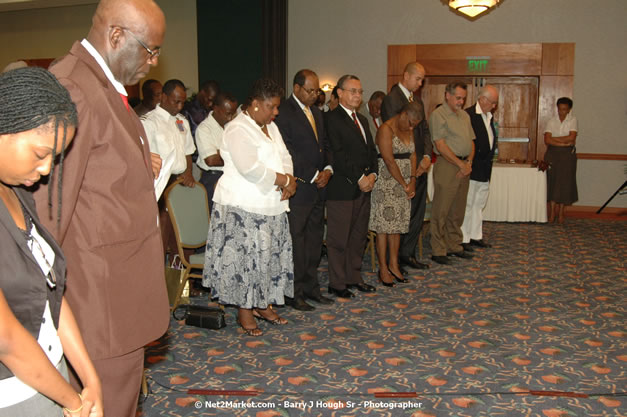 Red Cap Porters Awards - Minister of Tourism, Hon. Edmund Bartlett - Director of Tourism, Basil Smith - Friday, December 14, 2007 - Holiday Inn Sunspree, Montego Bay, Jamaica W.I. - Photographs by Net2Market.com - Barry J. Hough Sr, Photographer - Negril Travel Guide, Negril Jamaica WI - http://www.negriltravelguide.com - info@negriltravelguide.com...!