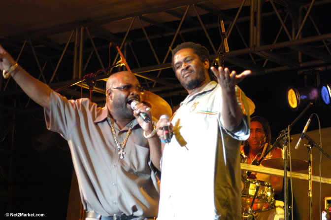 Josey Wales & Charlie Chaplin - Red Stripe Reggae Sumfest 2005 - Rockers Night - July 20th, 2005 - Negril Travel Guide, Negril Jamaica WI - http://www.negriltravelguide.com - info@negriltravelguide.com...!