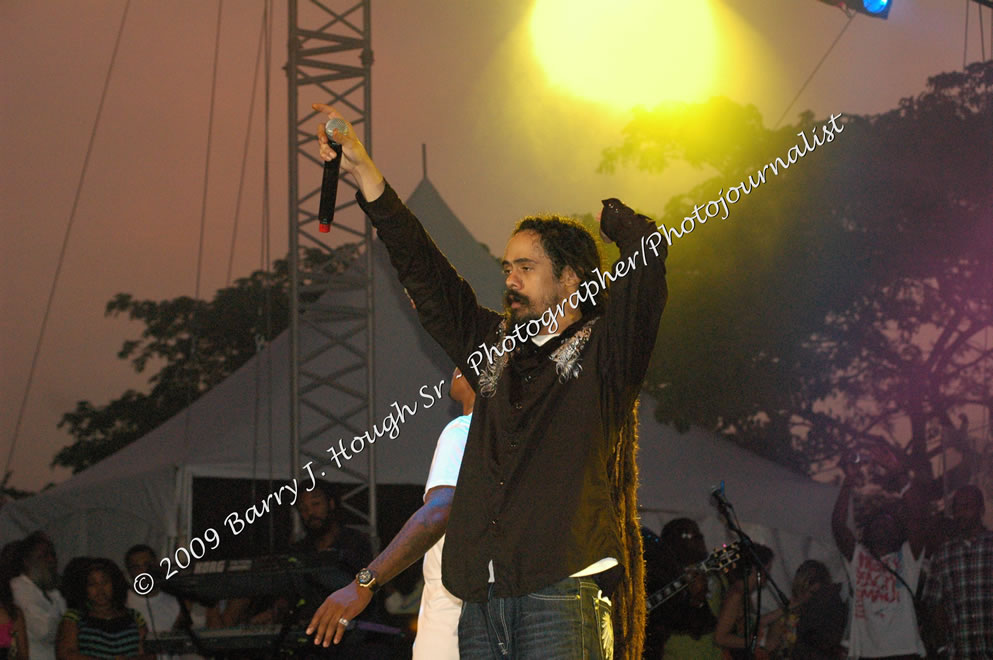 Damian 'Jr. Gong' Marley & NAS @ Reggae Sumfest 2009 - International Night 2 - Reggae Sumfest 2009,Catherine Hall, Montego Bay, St. James, Jamaica W.I. - Saturday, July 25, 2009 - Reggae Sumfest 2009, July 19 - 25, 2009 - Photographs by Net2Market.com - Barry J. Hough Sr. Photojournalist/Photograper - Photographs taken with a Nikon D70, D100, or D300 - Negril Travel Guide, Negril Jamaica WI - http://www.negriltravelguide.com - info@negriltravelguide.com...!