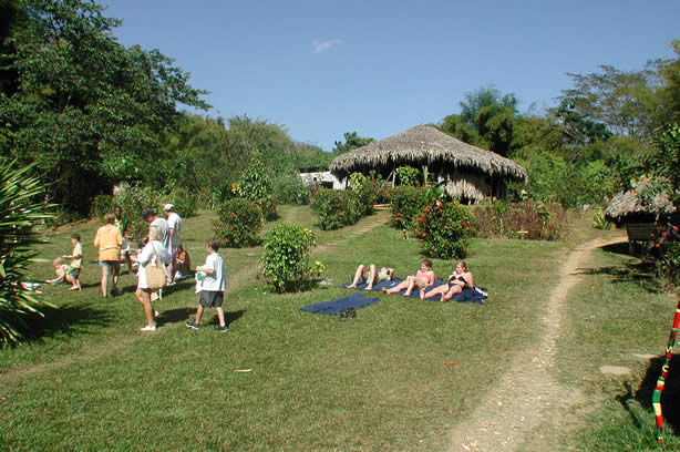 Riverwalk at   Mayfield Falls - Negril, Jamaica W.I. - Saturday, December 8, 2001 - Negril Travel Guide