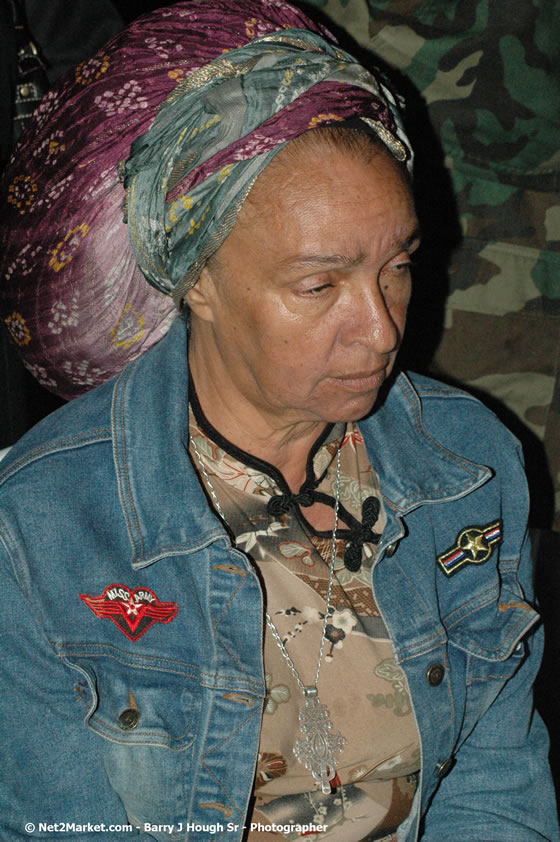 Cedella Booker - Bob Marley's Mother - Smile Jamaica, Nine Miles, St Anns, Jamaica - Saturday, February 10, 2007 - The Smile Jamaica Concert, a symbolic homecoming in Bob Marley's birthplace of Nine Miles - Negril Travel Guide, Negril Jamaica WI - http://www.negriltravelguide.com - info@negriltravelguide.com...!