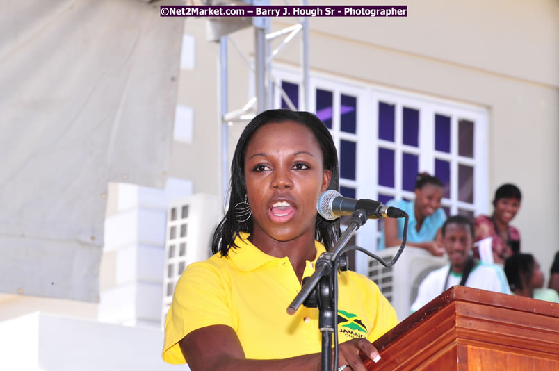 The City of Montego Bay Welcomes Our 2008 Olympians - Western Motorcade - Civic Ceremony - A Salute To Our Beijing Heros - Sam Sharpe Square, Montego Bay, Jamaica - Tuesday, October 7, 2008 - Photographs by Net2Market.com - Barry J. Hough Sr. Photojournalist/Photograper - Photographs taken with a Nikon D300 - Negril Travel Guide, Negril Jamaica WI - http://www.negriltravelguide.com - info@negriltravelguide.com...!