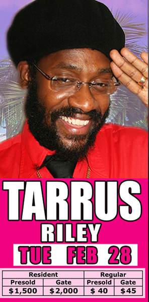 Tarrus Riley Live in Concert @ One Love Concert Series Tuesday, February 28, 2012 at The Jungle- Negril Travel Guide.com