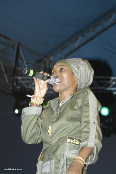 Queen Ifrica @  Rebel Salute - Saturday, January 15 2005 - Venue:Port Kaiser Sports Club, St. Elizabeth - Negril Travel Guide, Negril Jamaica WI - http://www.negriltravelguide.com - info@negriltravelguide.com...!