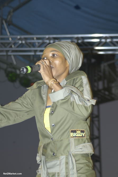 Queen Ifrica @  Rebel Salute - Saturday, January 15 2005 - Venue:Port Kaiser Sports Club, St. Elizabeth - Negril Travel Guide, Negril Jamaica WI - http://www.negriltravelguide.com - info@negriltravelguide.com...!