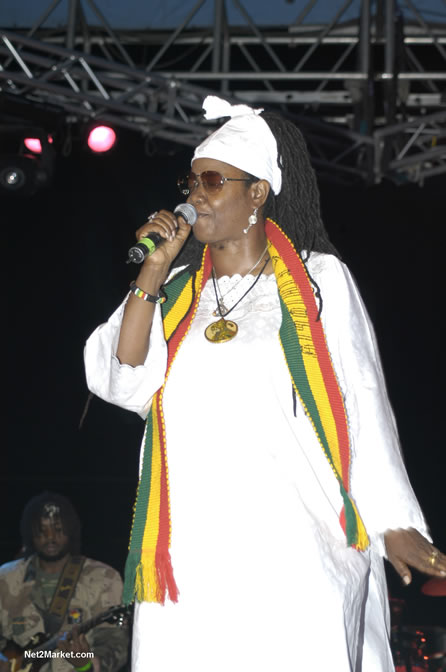 Sista Carol @  Rebel Salute 2005 - Saturday, January 15 2005 - Venue:Port Kaiser Sports Club, St. Elizabeth - Negril Travel Guide, Negril Jamaica WI - http://www.negriltravelguide.com - info@negriltravelguide.com...!