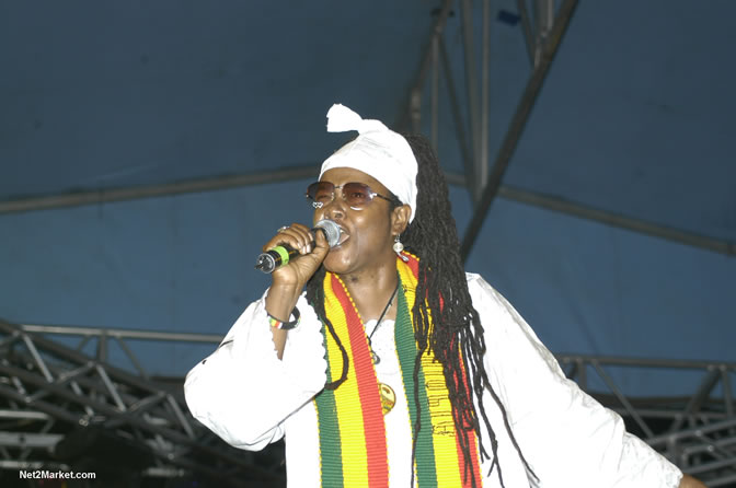 Sista Carol @  Rebel Salute 2005 - Saturday, January 15 2005 - Venue:Port Kaiser Sports Club, St. Elizabeth - Negril Travel Guide, Negril Jamaica WI - http://www.negriltravelguide.com - info@negriltravelguide.com...!