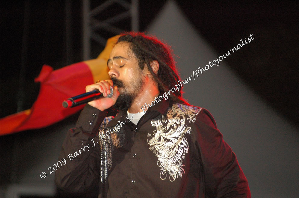 Damian 'Jr. Gong' Marley & NAS @ Reggae Sumfest 2009 - International Night 2 - Reggae Sumfest 2009,Catherine Hall, Montego Bay, St. James, Jamaica W.I. - Saturaday, July 25, 2009 - Reggae Sumfest 2009, July 19 - 25, 2009 - Photographs by Net2Market.com - Barry J. Hough Sr. Photojournalist/Photograper - Photographs taken with a Nikon D70, D100, or D300 - Negril Travel Guide, Negril Jamaica WI - http://www.negriltravelguide.com - info@negriltravelguide.com...!