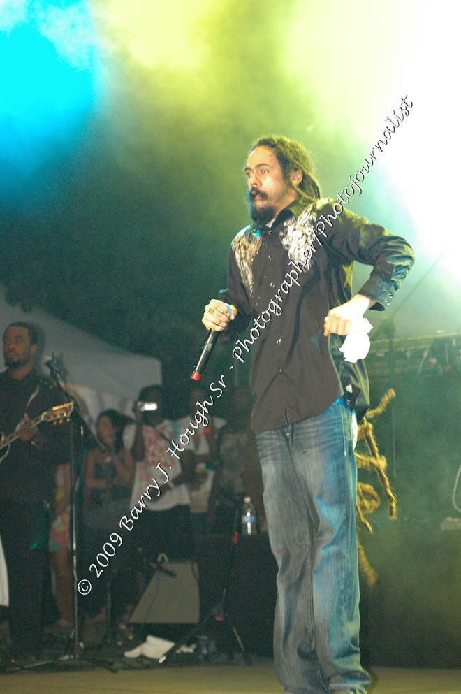Damian 'Jr. Gong' Marley & NAS @ Reggae Sumfest 2009 - International Night 2 - Reggae Sumfest 2009,Catherine Hall, Montego Bay, St. James, Jamaica W.I. - Saturaday, July 25, 2009 - Reggae Sumfest 2009, July 19 - 25, 2009 - Photographs by Net2Market.com - Barry J. Hough Sr. Photojournalist/Photograper - Photographs taken with a Nikon D70, D100, or D300 - Negril Travel Guide, Negril Jamaica WI - http://www.negriltravelguide.com - info@negriltravelguide.com...!
